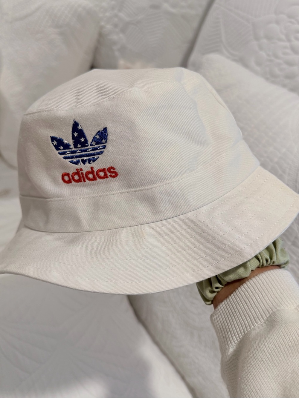 Adidas Originals Americana Bucket Hat White Red Blue new